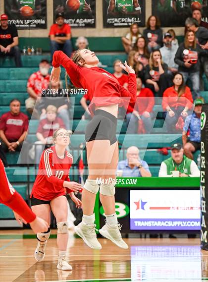 Thumbnail 2 in Round Top-Carmine vs Richards (UIL Volleyball 1A Region III Final) photogallery.