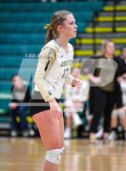 Thumbnail 3 in Round Top-Carmine vs Richards (UIL Volleyball 1A Region III Final) photogallery.