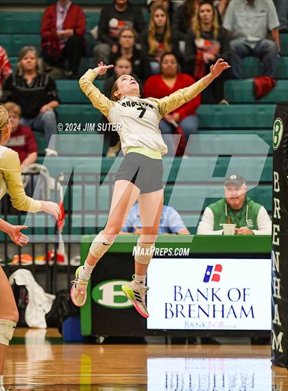 Thumbnail 2 in Round Top-Carmine vs Richards (UIL Volleyball 1A Region III Final) photogallery.