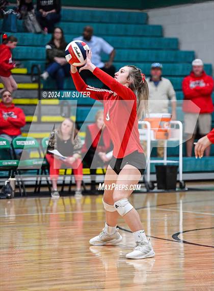 Thumbnail 3 in Round Top-Carmine vs Richards (UIL Volleyball 1A Region III Final) photogallery.