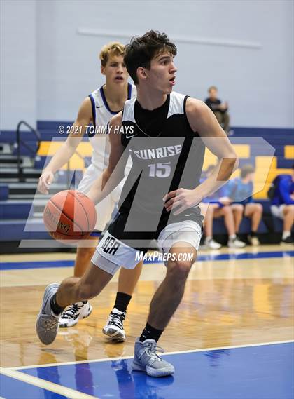 Thumbnail 1 in Joshua vs Sunrise Christian Academy photogallery.
