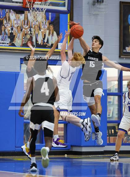 Thumbnail 1 in Joshua vs Sunrise Christian Academy photogallery.