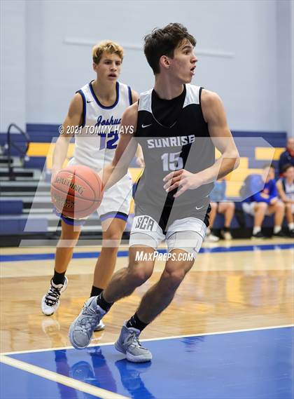 Thumbnail 2 in Joshua vs Sunrise Christian Academy photogallery.