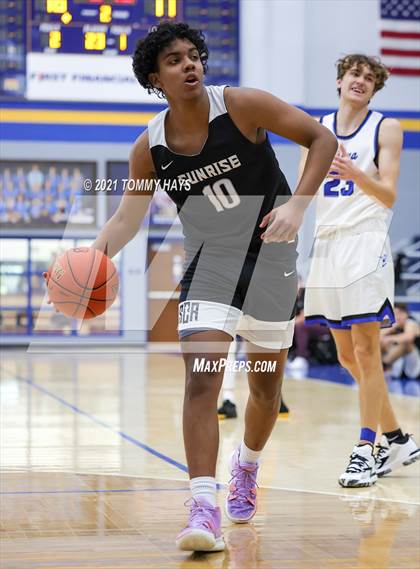 Thumbnail 1 in Joshua vs Sunrise Christian Academy photogallery.