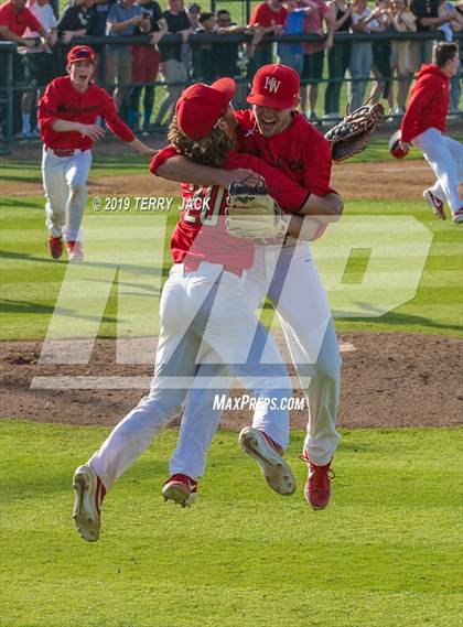 Thumbnail 2 in Huntington Beach vs. Harvard-Westlake (CIF SS D1 Semifinal) photogallery.