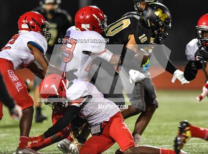 Thumbnail 3 in JV: Cedar Hill (Red) vs Mansfield (Gold) photogallery.