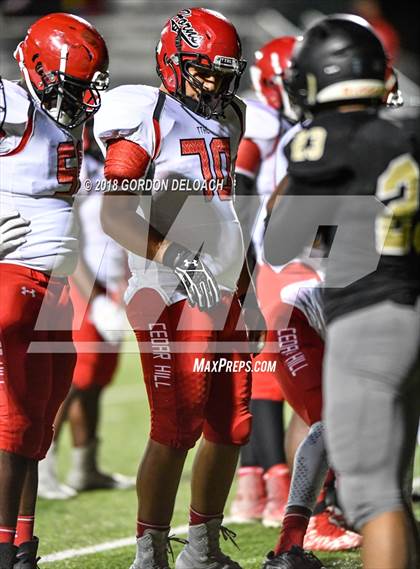 Thumbnail 2 in JV: Cedar Hill (Red) vs Mansfield (Gold) photogallery.