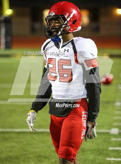 Thumbnail 2 in JV: Cedar Hill (Red) vs Mansfield (Gold) photogallery.