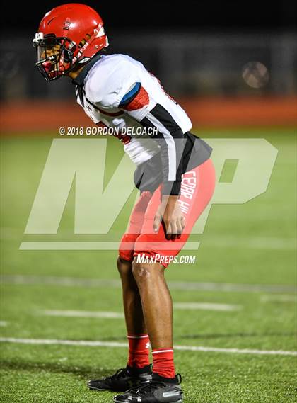 Thumbnail 3 in JV: Cedar Hill (Red) vs Mansfield (Gold) photogallery.