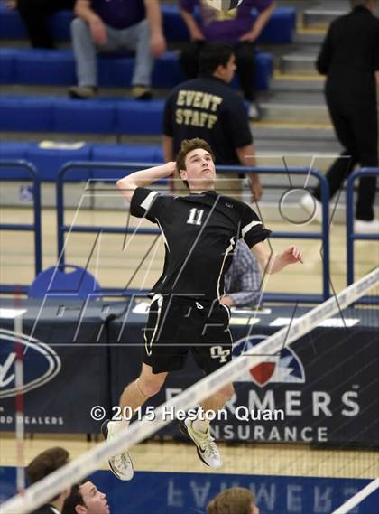Thumbnail 2 in Oak Park vs Valencia (CIF-SS D2 Final) photogallery.