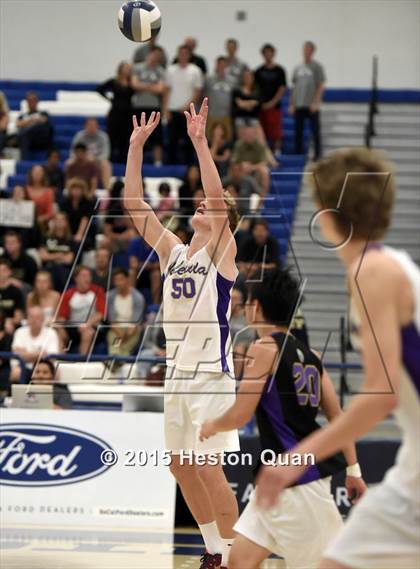Thumbnail 2 in Oak Park vs Valencia (CIF-SS D2 Final) photogallery.