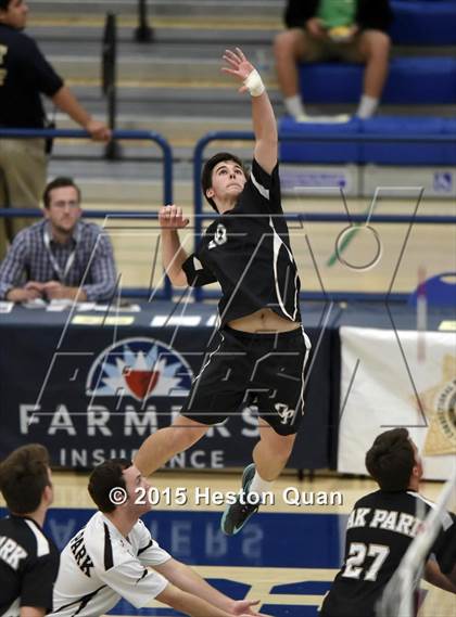Thumbnail 3 in Oak Park vs Valencia (CIF-SS D2 Final) photogallery.