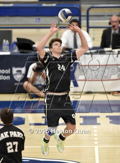 Thumbnail 1 in Oak Park vs Valencia (CIF-SS D2 Final) photogallery.