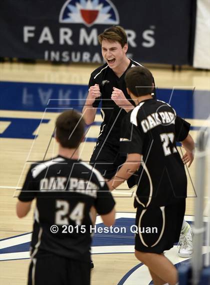 Thumbnail 1 in Oak Park vs Valencia (CIF-SS D2 Final) photogallery.