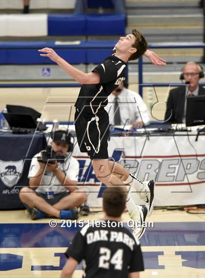 Thumbnail 2 in Oak Park vs Valencia (CIF-SS D2 Final) photogallery.