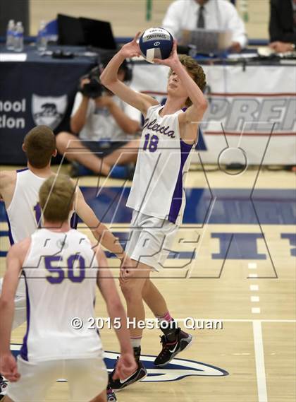 Thumbnail 3 in Oak Park vs Valencia (CIF-SS D2 Final) photogallery.