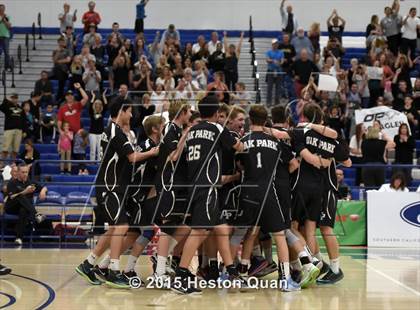 Thumbnail 3 in Oak Park vs Valencia (CIF-SS D2 Final) photogallery.