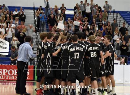 Thumbnail 2 in Oak Park vs Valencia (CIF-SS D2 Final) photogallery.
