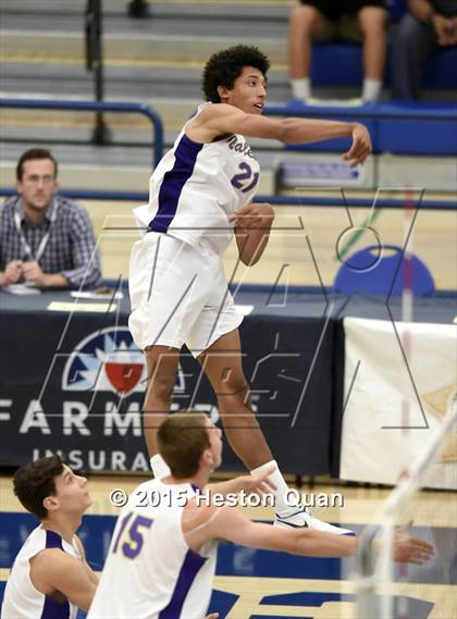 Thumbnail 2 in Oak Park vs Valencia (CIF-SS D2 Final) photogallery.