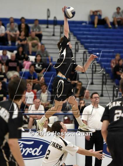 Thumbnail 2 in Oak Park vs Valencia (CIF-SS D2 Final) photogallery.
