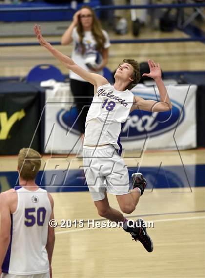 Thumbnail 2 in Oak Park vs Valencia (CIF-SS D2 Final) photogallery.