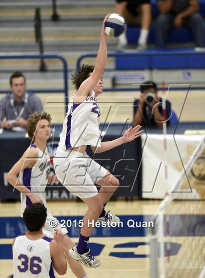Thumbnail 2 in Oak Park vs Valencia (CIF-SS D2 Final) photogallery.