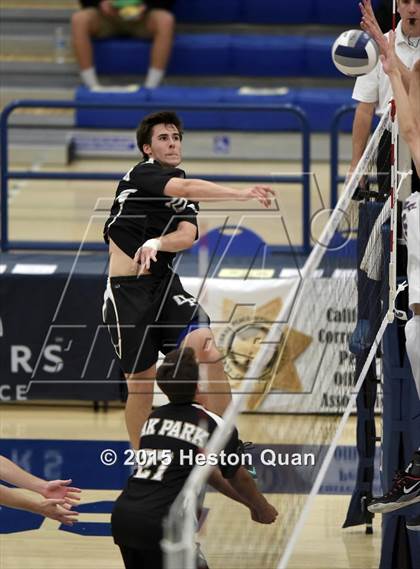 Thumbnail 2 in Oak Park vs Valencia (CIF-SS D2 Final) photogallery.