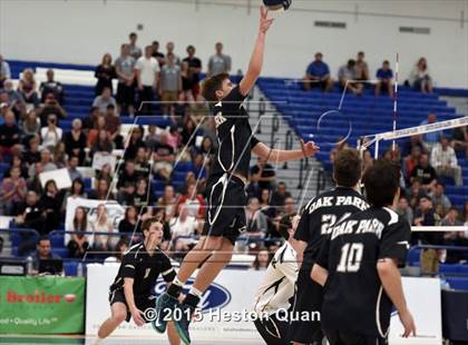 Thumbnail 1 in Oak Park vs Valencia (CIF-SS D2 Final) photogallery.