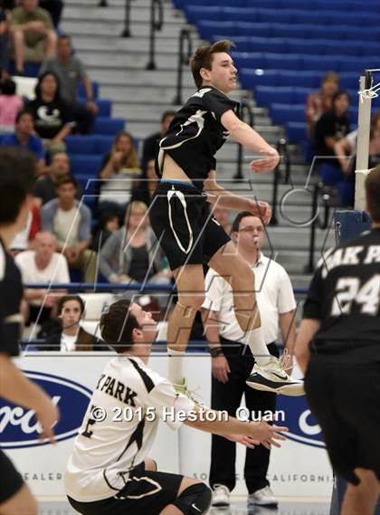 Thumbnail 3 in Oak Park vs Valencia (CIF-SS D2 Final) photogallery.
