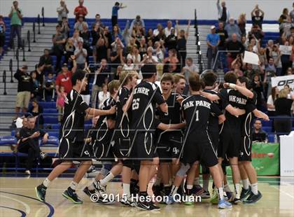 Thumbnail 2 in Oak Park vs Valencia (CIF-SS D2 Final) photogallery.