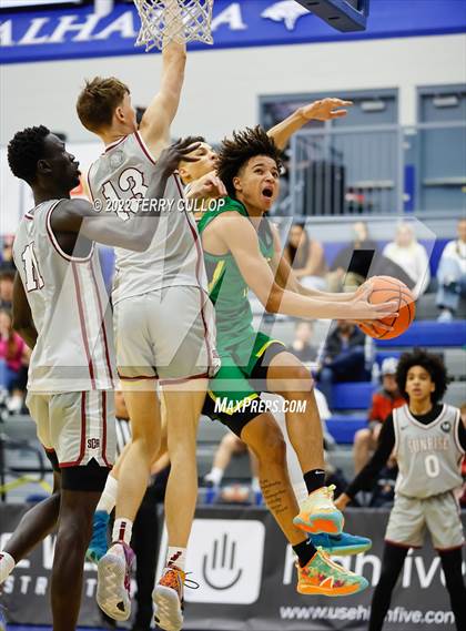 Thumbnail 1 in AZ Compass Prep vs. Sunrise Christian Academy (5 for the Fight Hoopfest) photogallery.