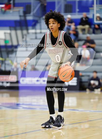 Thumbnail 2 in AZ Compass Prep vs. Sunrise Christian Academy (5 for the Fight Hoopfest) photogallery.