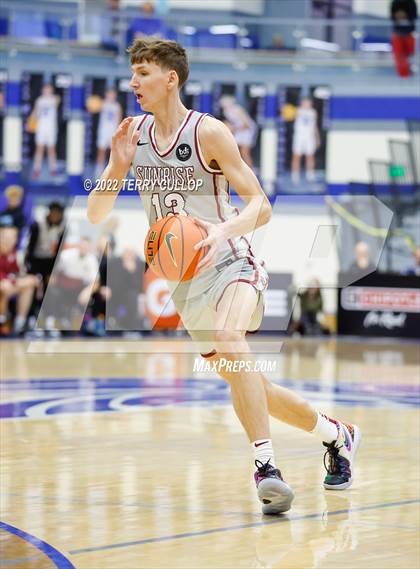 Thumbnail 1 in AZ Compass Prep vs. Sunrise Christian Academy (5 for the Fight Hoopfest) photogallery.