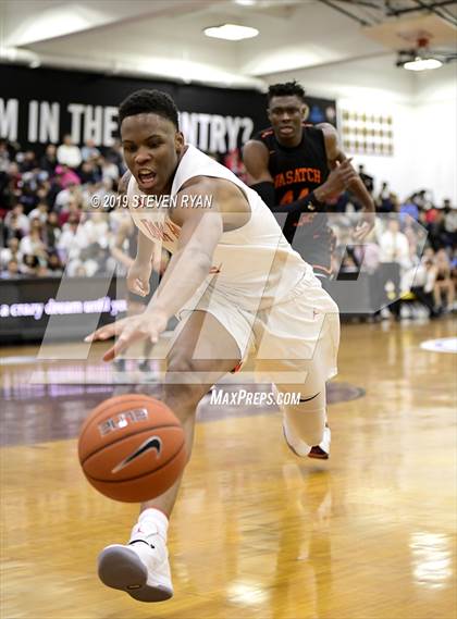 Thumbnail 3 in Wasatch Academy vs. Oak Hill Academy (GEICO National Tournament Quarterfinal) photogallery.