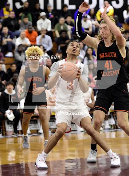 Thumbnail 2 in Wasatch Academy vs. Oak Hill Academy (GEICO National Tournament Quarterfinal) photogallery.