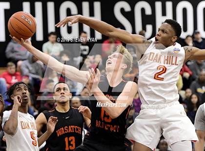 Thumbnail 2 in Wasatch Academy vs. Oak Hill Academy (GEICO National Tournament Quarterfinal) photogallery.