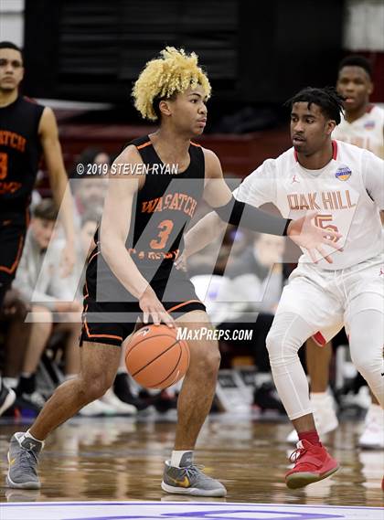 Thumbnail 1 in Wasatch Academy vs. Oak Hill Academy (GEICO National Tournament Quarterfinal) photogallery.