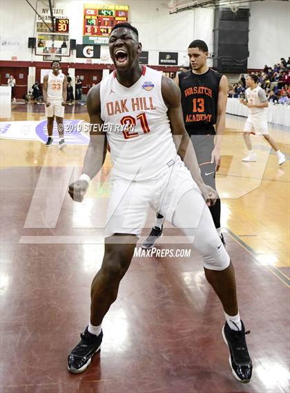 Thumbnail 2 in Wasatch Academy vs. Oak Hill Academy (GEICO National Tournament Quarterfinal) photogallery.