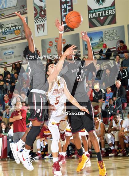 Thumbnail 1 in Cantwell-Sacred Heart vs. Woodcreek (Rancho Mirage Holiday Invitational) photogallery.