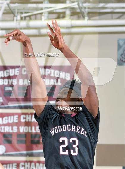 Thumbnail 3 in Cantwell-Sacred Heart vs. Woodcreek (Rancho Mirage Holiday Invitational) photogallery.