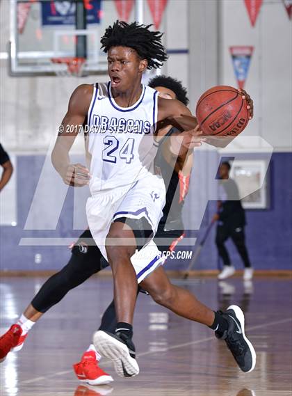 Thumbnail 1 in Salesian College Preparatory vs. Sacramento (St. Hope Elite Classic) photogallery.