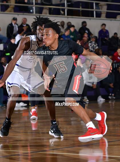 Thumbnail 3 in Salesian College Preparatory vs. Sacramento (St. Hope Elite Classic) photogallery.
