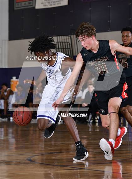 Thumbnail 2 in Salesian College Preparatory vs. Sacramento (St. Hope Elite Classic) photogallery.