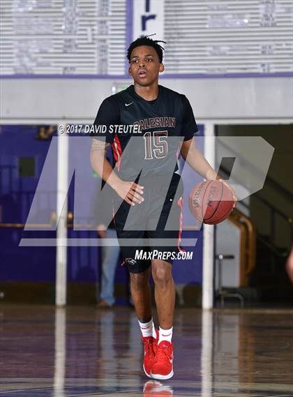 Thumbnail 2 in Salesian College Preparatory vs. Sacramento (St. Hope Elite Classic) photogallery.