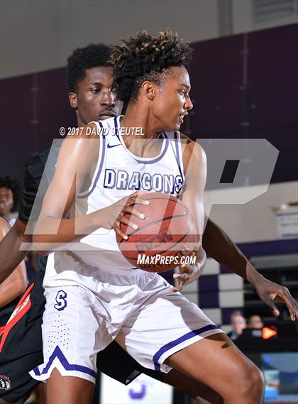 Thumbnail 2 in Salesian College Preparatory vs. Sacramento (St. Hope Elite Classic) photogallery.