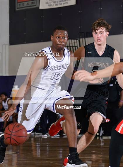 Thumbnail 2 in Salesian College Preparatory vs. Sacramento (St. Hope Elite Classic) photogallery.