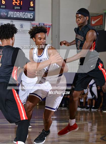 Thumbnail 3 in Salesian College Preparatory vs. Sacramento (St. Hope Elite Classic) photogallery.