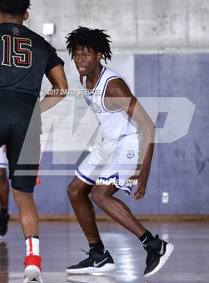 Thumbnail 3 in Salesian College Preparatory vs. Sacramento (St. Hope Elite Classic) photogallery.