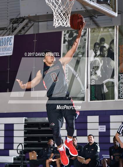 Thumbnail 3 in Salesian College Preparatory vs. Sacramento (St. Hope Elite Classic) photogallery.