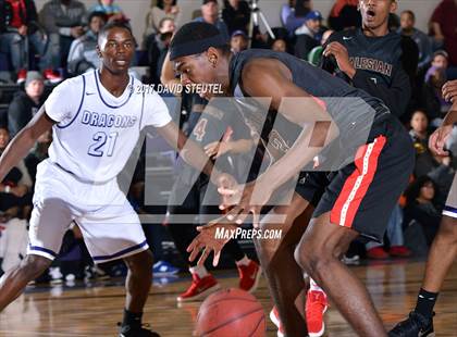 Thumbnail 1 in Salesian College Preparatory vs. Sacramento (St. Hope Elite Classic) photogallery.
